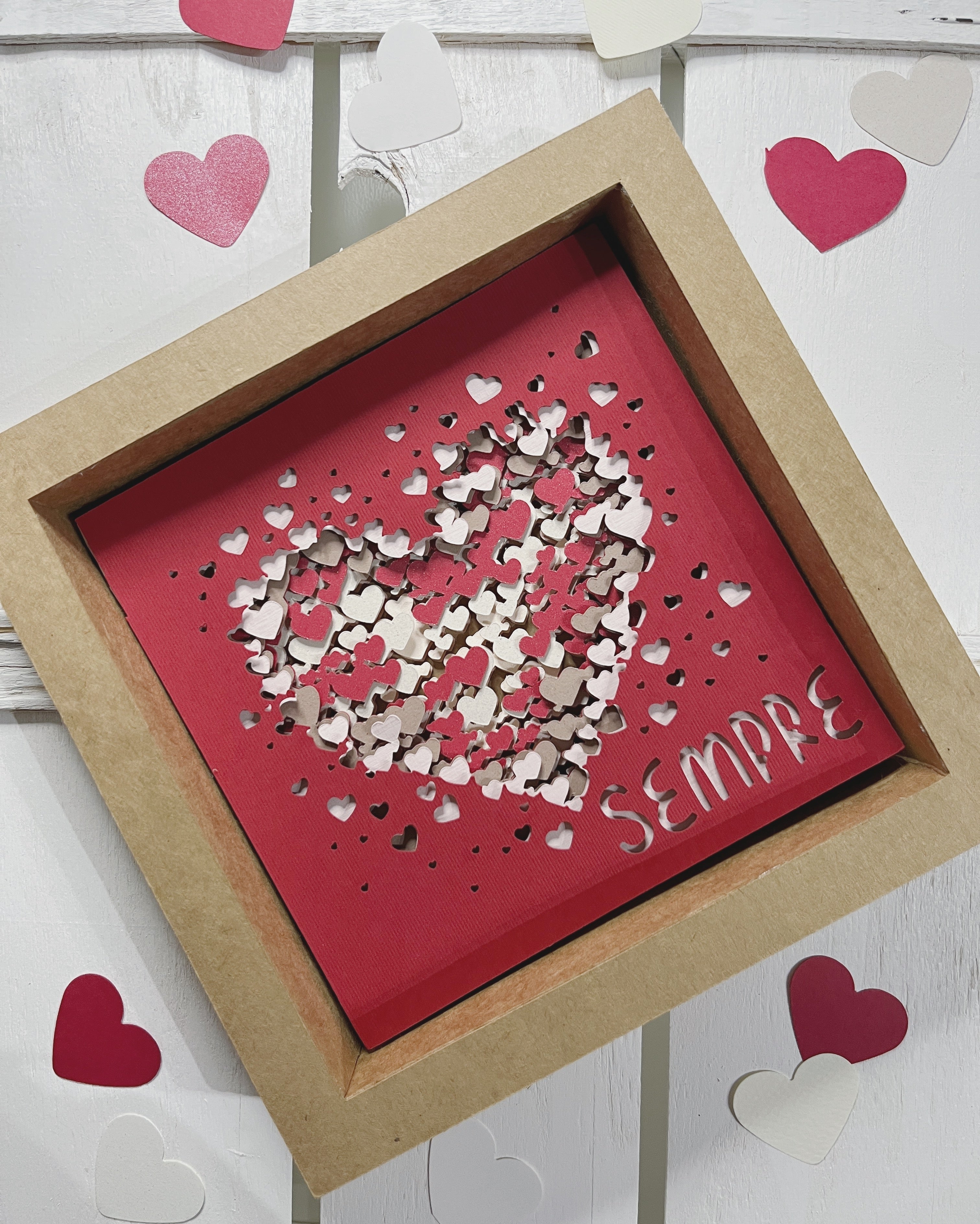 quadro in carta artigianale effetto tridimensionale handmade Carta in Barattolo