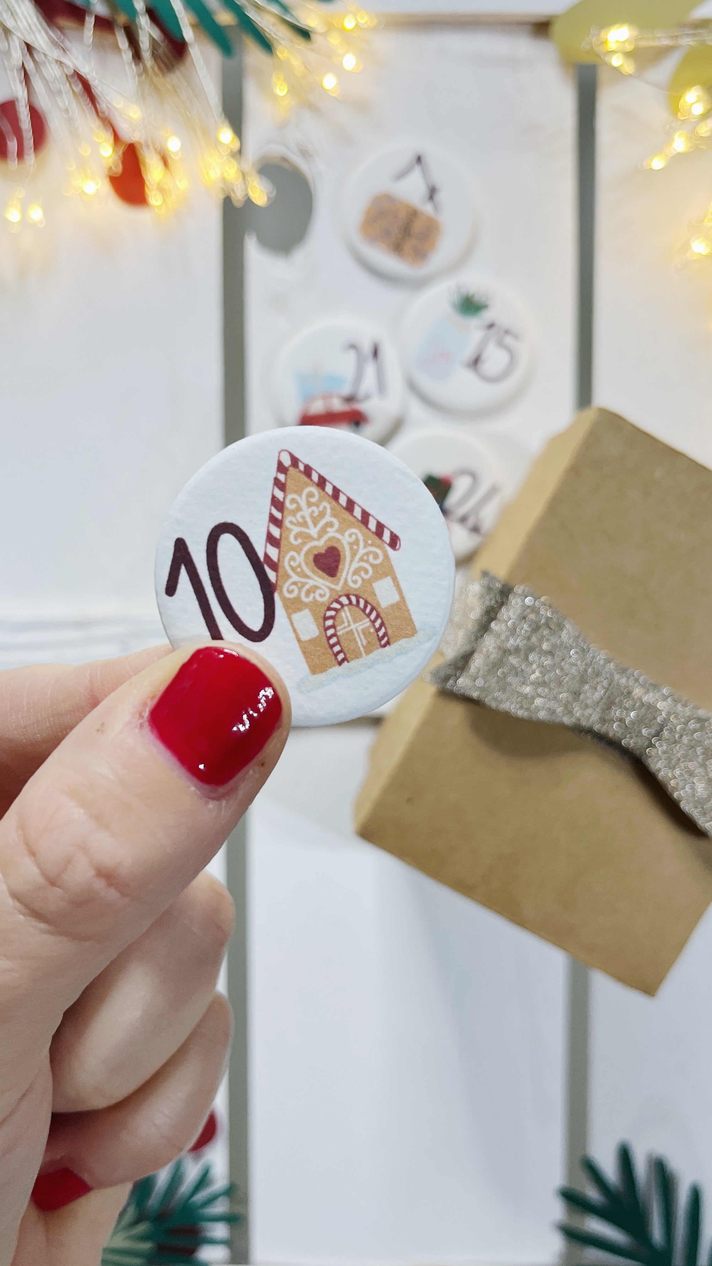 ASPETTANDO IL NATALE, UN PENSIERO AL GIORNO: IL MIO CALENDARIO DELL'AVVENTO MAGNETICO