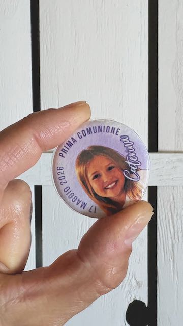 Bomboniera personalizzata per la Prima Comunione con foto e nome