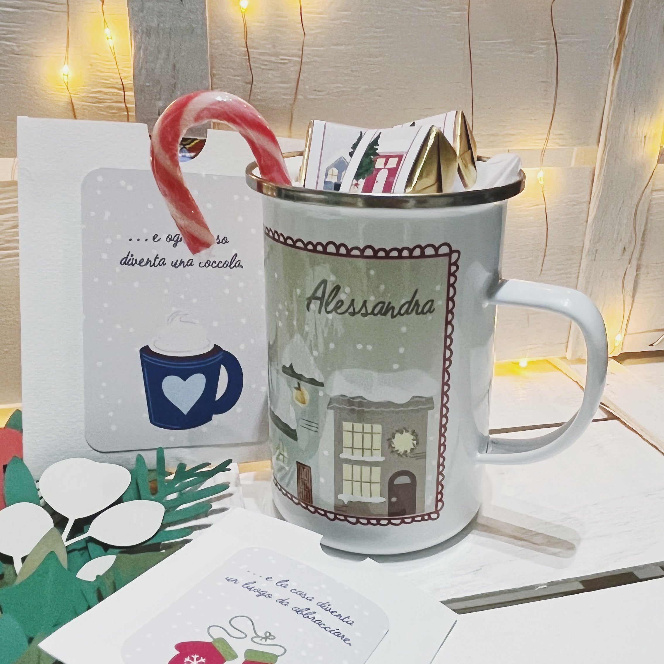 TAZZA VILLAGGIO INVERNALE