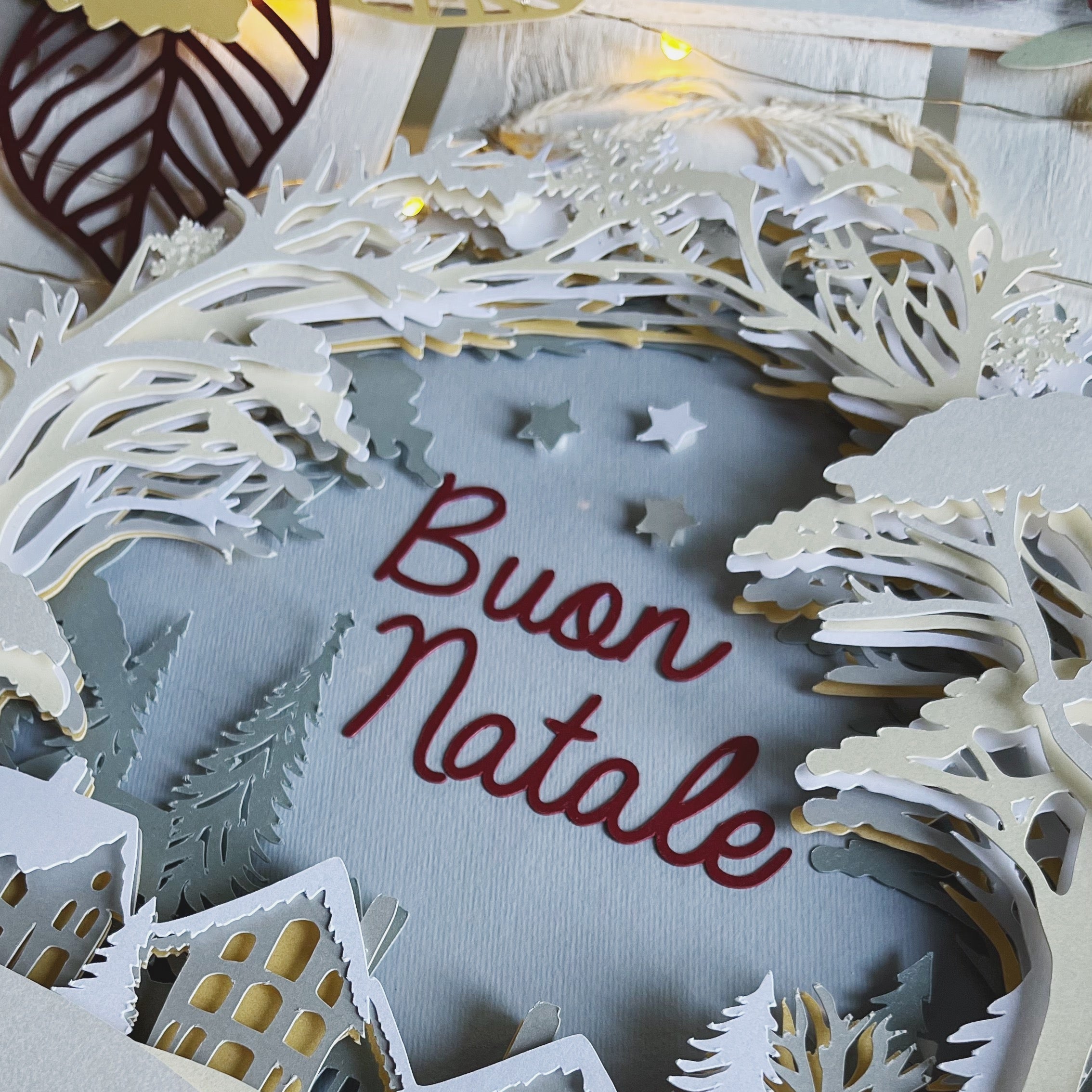 GHIRLANDA VILLAGGIO DI NATALE