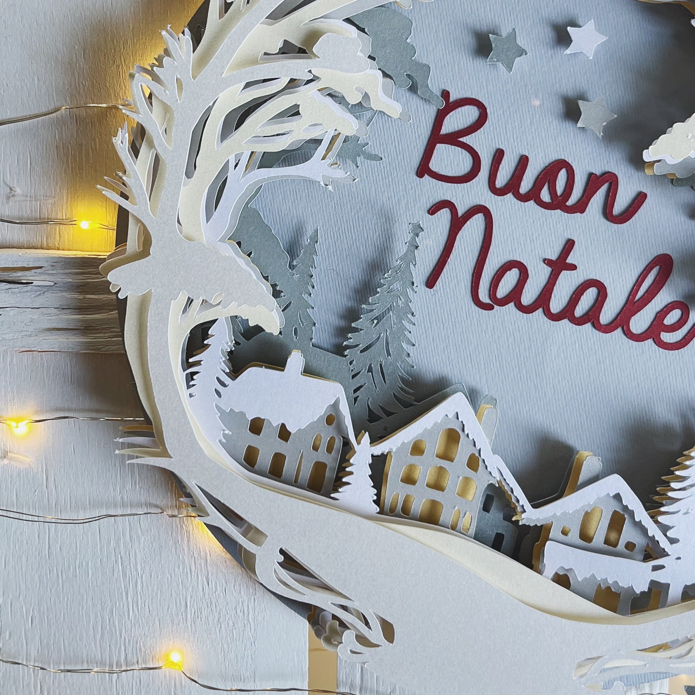 GHIRLANDA VILLAGGIO DI NATALE