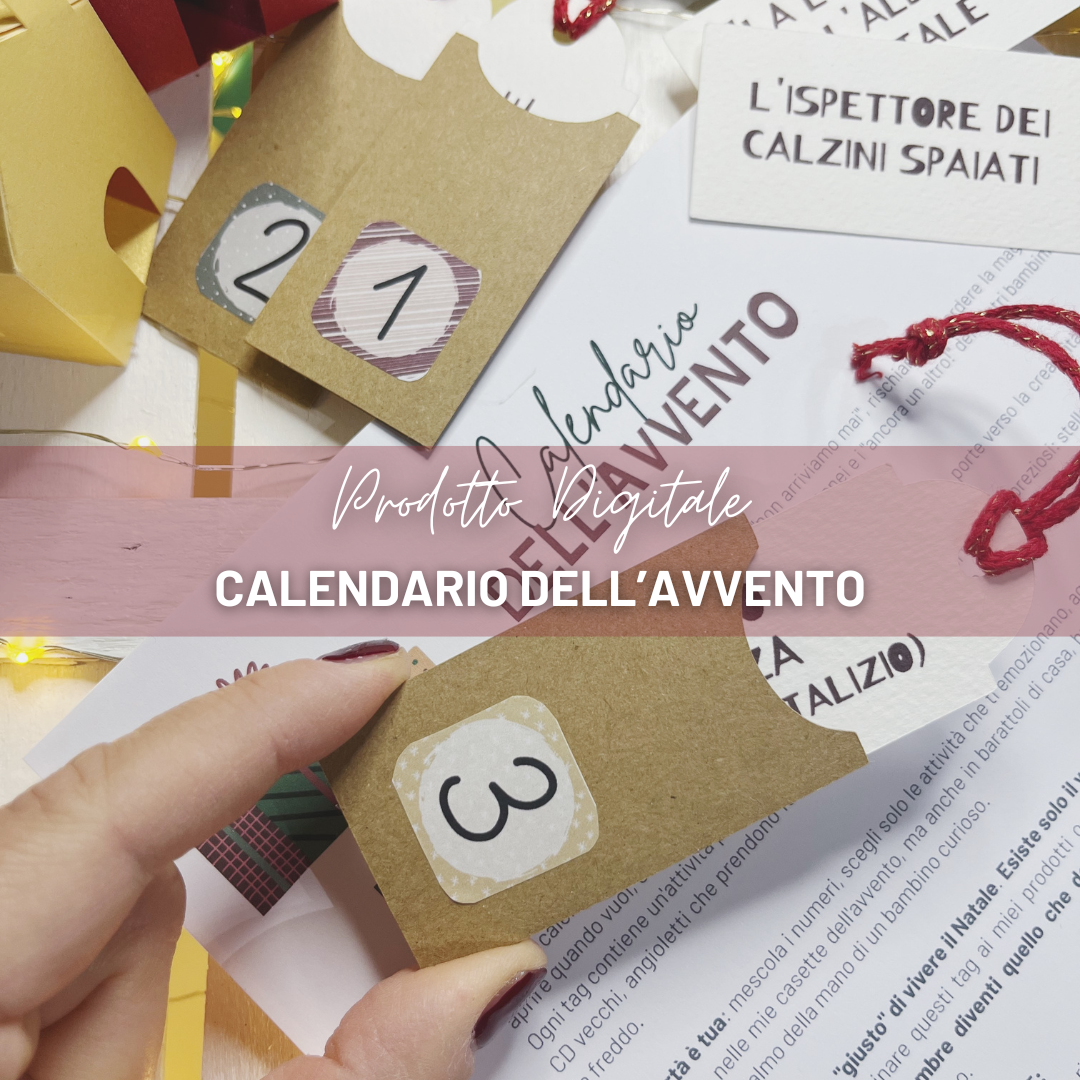 PRODOTTO DIGITALE - CALENDARIO DELL'AVVENTO (Tag e Buste)