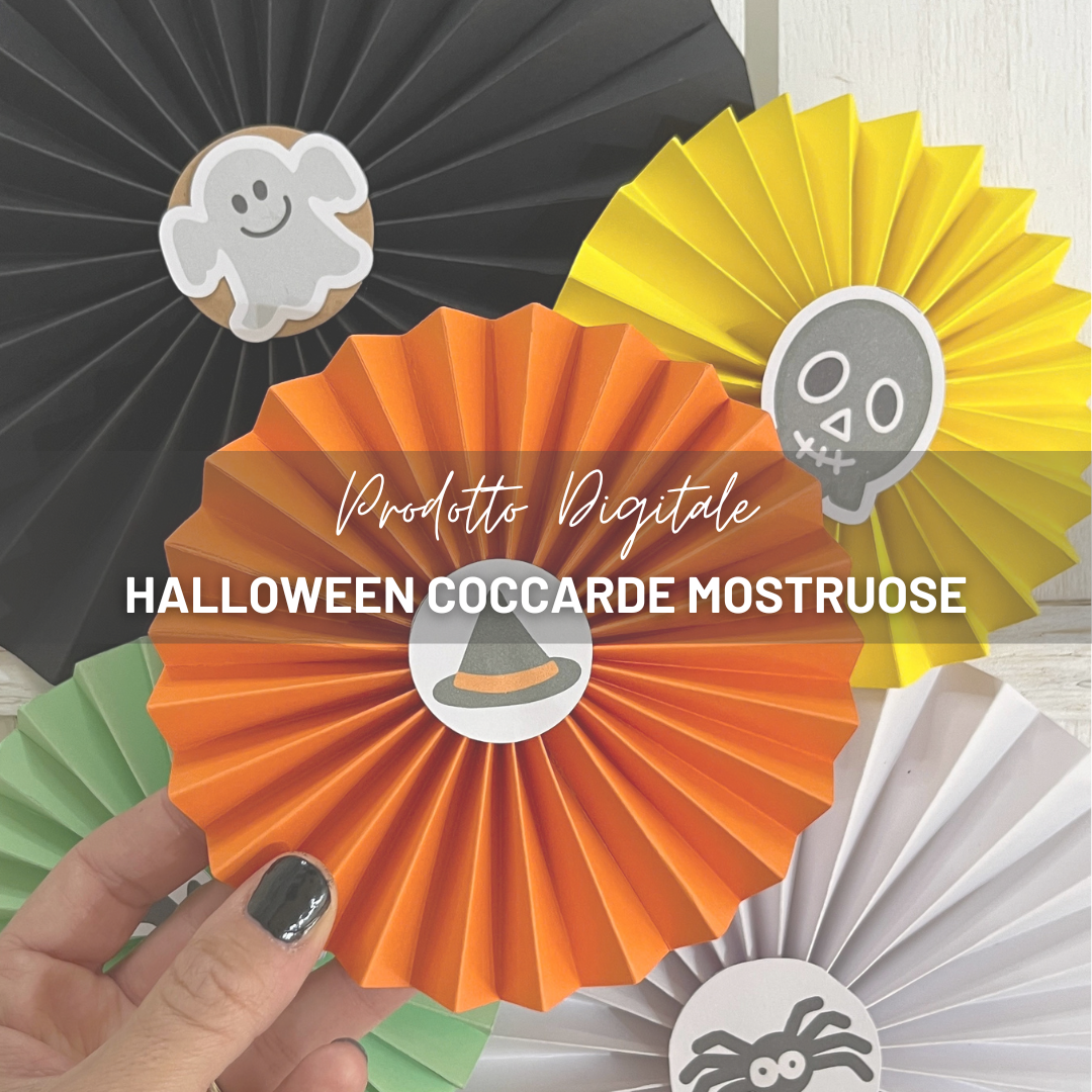 PRODOTTO DIGITALE - HALLOWEEN COCCARDE MOSTRUOSE