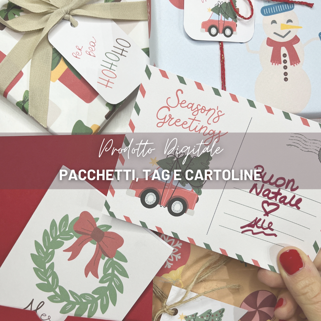 PRODOTTO DIGITALE - PACCHETTI, TAG E CARTOLINE
